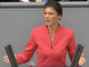 Dr. Sahra Wagenknecht, Co-Fraktionschefin der LINKEN im Bundestag: "Die NATO-Einkreisung Russlands sichert nicht den Weltfrieden, sondern gefährdet ihn." (Foto: youtube)