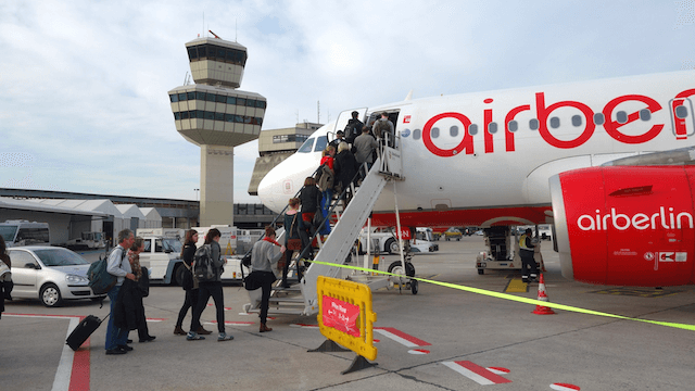 Warnstreik Bodenpersonal Verdi Berlin Tegel Schönefeld