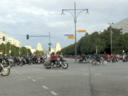 Die Hells Angels demonstrierten in Berlin gegen das Kuttenverbot. (Screenshot: YouTube)